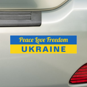 Liebe des Friedens - Ukraine unterstützt ukrainis Autoaufkleber