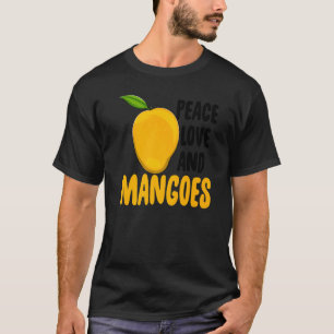 Liebe des Friedens und Mangoes Funny Mango Frucht  T-Shirt