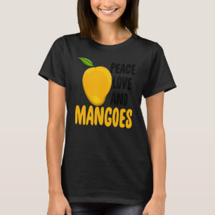 Liebe des Friedens und Mangos Funny Mango Frucht L T-Shirt