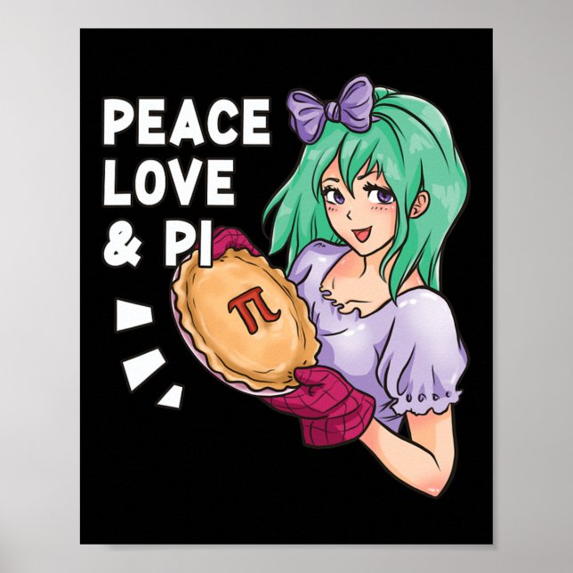 Liebe des Friedens und Pi - März 14. April Poster (Vorne)