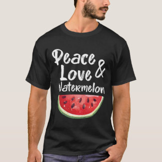 Liebe des Friedens und Wassermelone Der sonnige tr T-Shirt