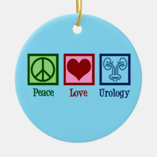 Liebe des Friedens Urologie Keramik Ornament