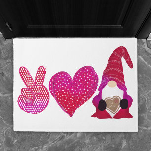 Liebe des Friedens   Valentinstag Fußmatte