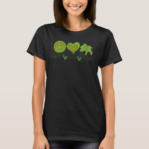 Liebe des Friedens Vegan Weltnaturerbe T-Shirt