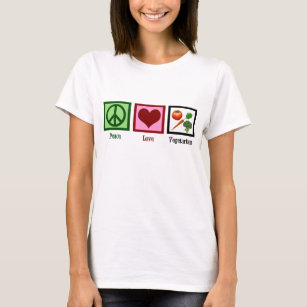 Liebe des Friedens Vegetarische Frauen T-Shirt