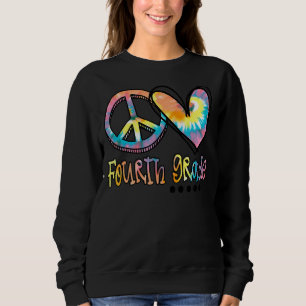 Liebe des Friedens Vierte Gefärbte Krawatte erster Sweatshirt