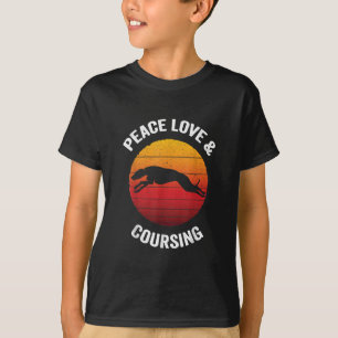 Liebe des Friedens _ Vintage Windhunde jagen T-Shirt