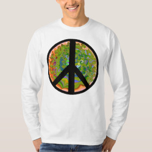 Liebe des Friedenszeichens Zen Shirt