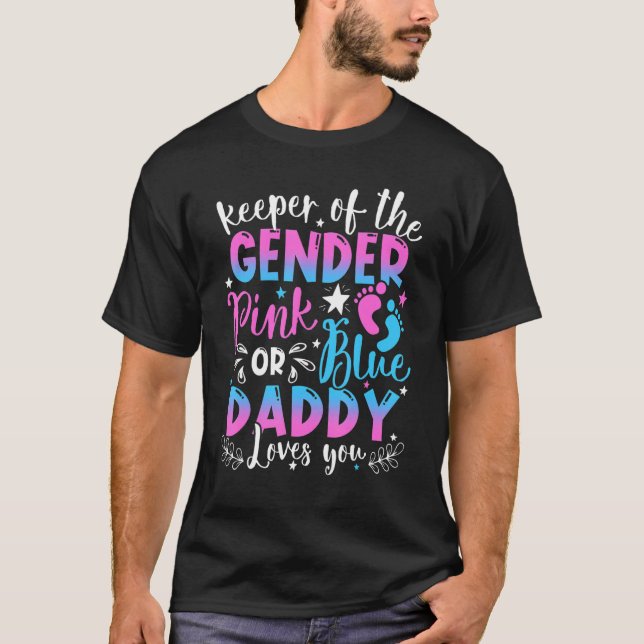 Liebe des Geschlechts Rosa oder Blau Daddy T-Shirt (Vorderseite)