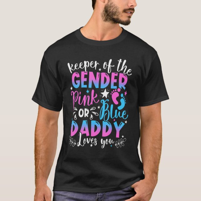 Liebe des Geschlechts Rosa oder Blau Daddy T-Shirt (Vorderseite)