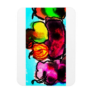 Liebe des Herbstglases Magnet