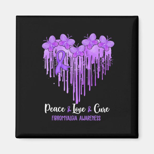 Liebe des Herzens Heilung Fibromyalgie Bewusstsein Magnet (Vorne)