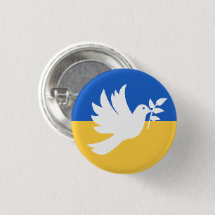 Liebe des Herzens mit der Ukraine Button