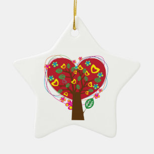 Liebe des Herzens Valentinstag Keramikornament
