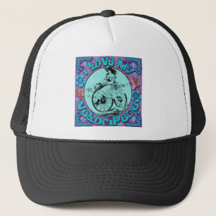 Liebe des Hippie-Blick-I meine Truckerkappe