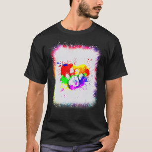 Liebe des Hundes oder der Gefärbte Krawatte des ju T-Shirt