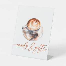 Liebe des Kaffees ist das Zeichen für das Brennen  Sockelschild