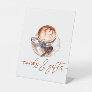 Liebe des Kaffees ist das Zeichen für das Brennen  Sockelschild