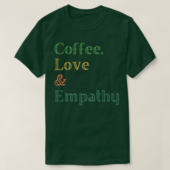 Liebe des Kaffees T-Shirt (Design vorne)