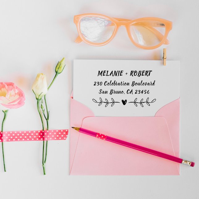 Liebe des Landes | Rücksendeadresse für benutzerde Gummistempel (Von Creator hochgeladen)