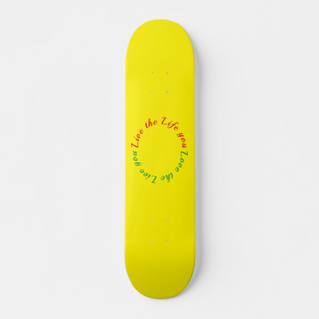 Liebe des Lebens, in dem Sie Skateboard leben (Vorne)