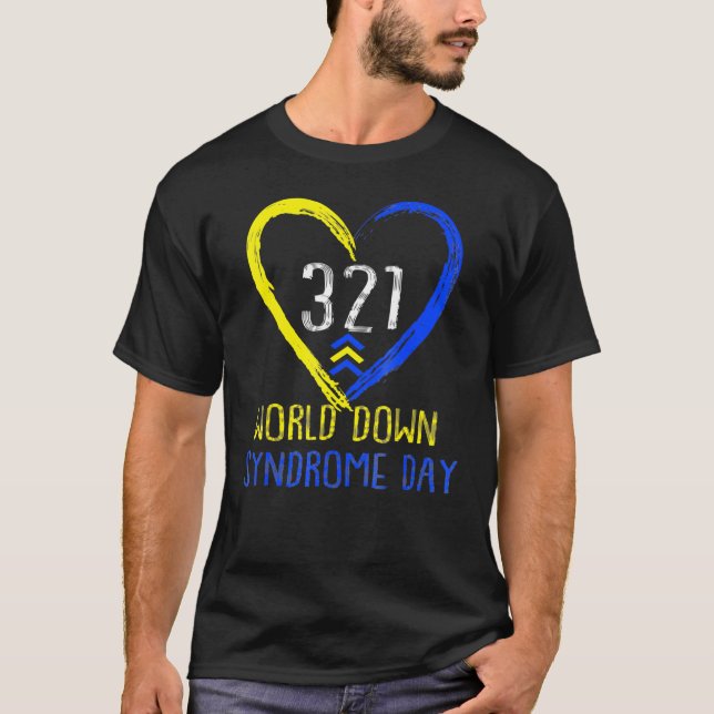 Liebe des Liebe World Down Syndrome Awareness Day T-Shirt (Vorderseite)