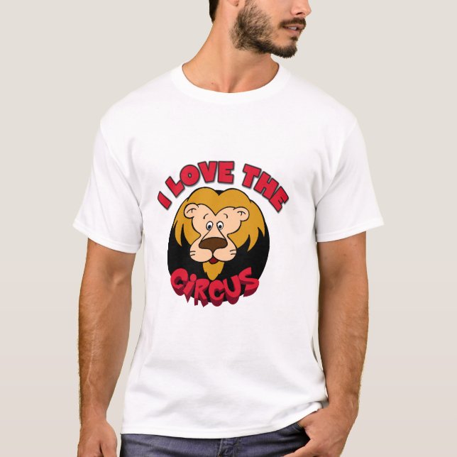 Liebe des Löwe-I die Zirkus-T-Shirts und die T-Shirt (Vorderseite)
