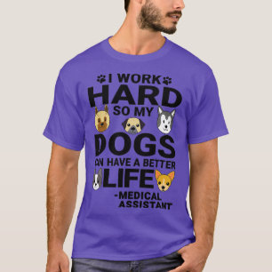 Liebe des medizinischen Assistenten für Hunde ziti T-Shirt