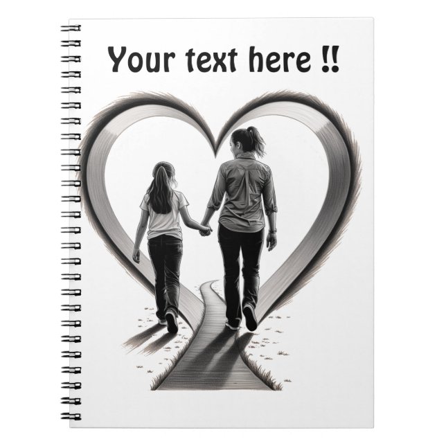 Liebe des Muttertages Notizblock (Vorderseite)