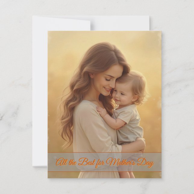 Liebe des Muttertags - Ein Augenblick reiner Freud (Vorderseite)