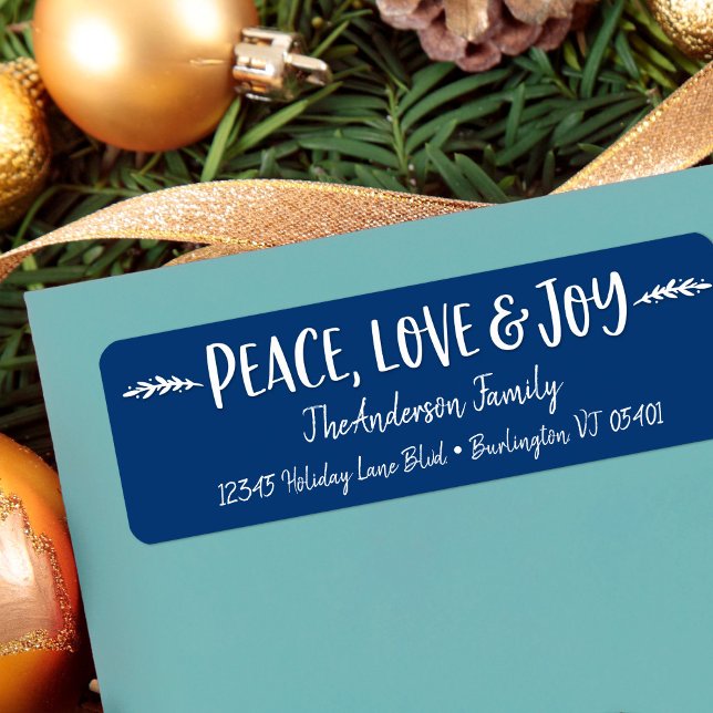 Liebe des Navy Peace Joy Moderne Typografie Indivi (Von Creator hochgeladen)