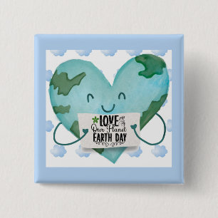 Liebe des niedlichen Earth Day Button
