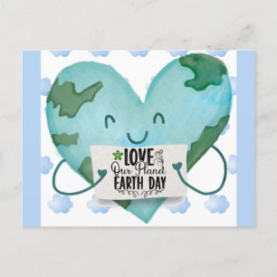 Liebe des niedlichen Earth Day Postkarte