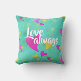 Liebe des niedlichen Herzmusters immer Ihren Namen Kissen