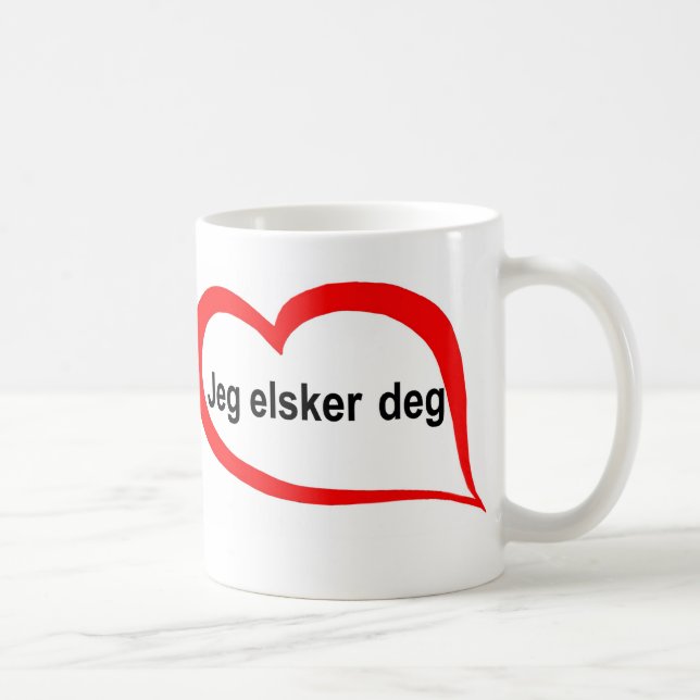 Liebe des Norwegers I Sie Kaffeetasse (Rechts)