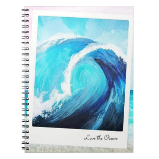 Liebe des Ocean Spiral Foto Notebook Notizblock