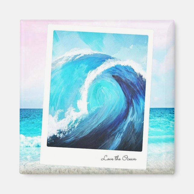 Liebe des Ozeans Magnet (Vorne)