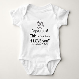 Liebe des Papas I Sie! Baby Strampler