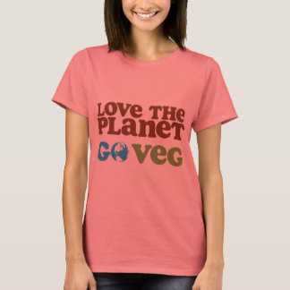 Liebe des Planeten Go Veg T-Shirt