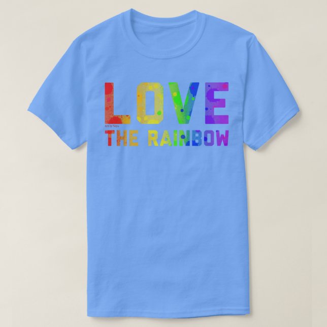 Liebe des Regenbogens T-Shirt (Design vorne)