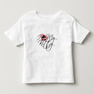 Liebe des Rosa-I mein Kitty Kleinkind T-shirt