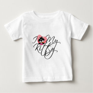 Liebe des Rosa-I meine Kitty-T-Shirts und Baby T-shirt