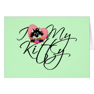 Liebe des Rosa-I meine Kitty-T-Shirts und Geschenk