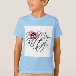 Liebe des Rosa-I meine Kitty-T-Shirts und T-Shirt