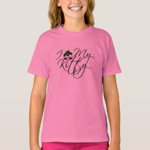 Liebe des Rosa-I meine Kitty-T-Shirts und T-Shirt