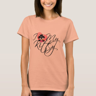 Liebe des Rosa-I meine Kitty-T-Shirts und T-Shirt