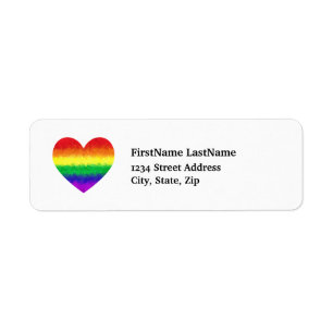 Liebe des Stolz-geometrische Regenbogen-Herz-LGBT