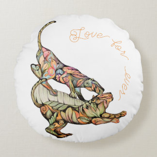 Liebe des Tanzes für Throw Kissen