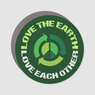 Liebe des Umweltbewusstseins der Erde Grün Auto Magnet