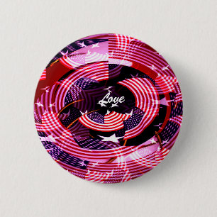 Liebe des Unabhängigkeitstages Button